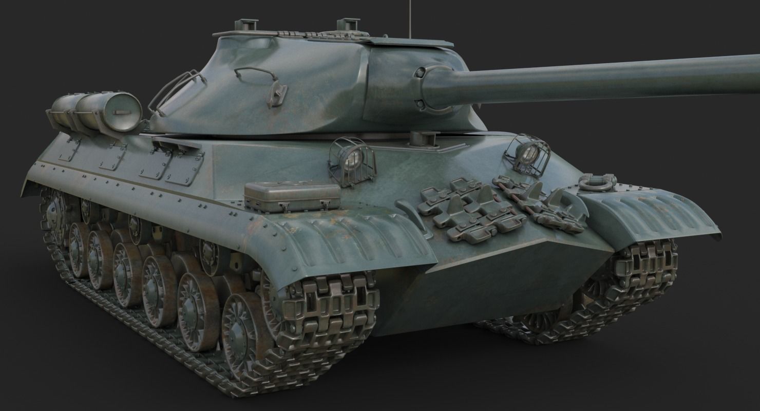 Tank IS 3M Vray 3D model_8