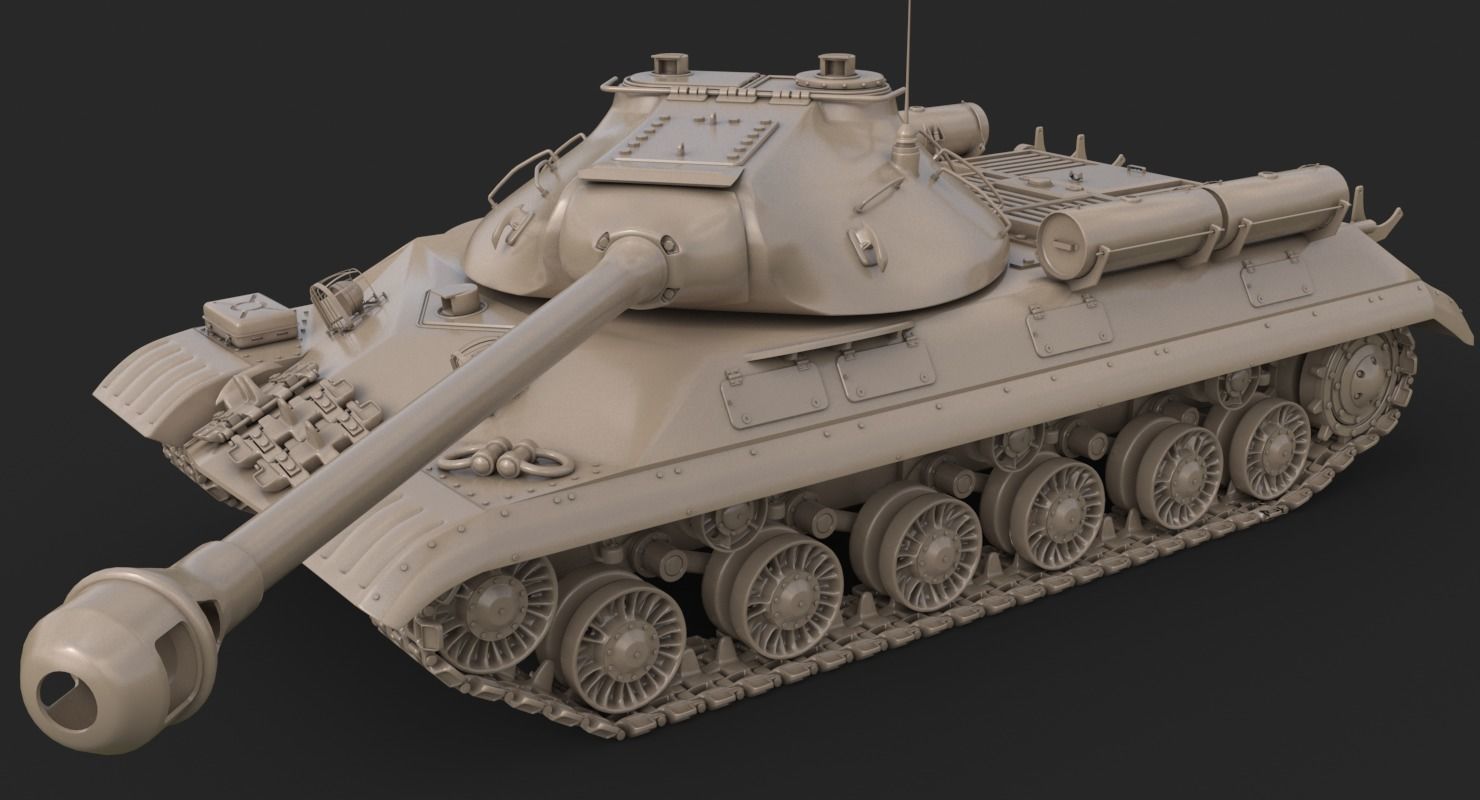 Tank IS 3M Vray 3D model_22