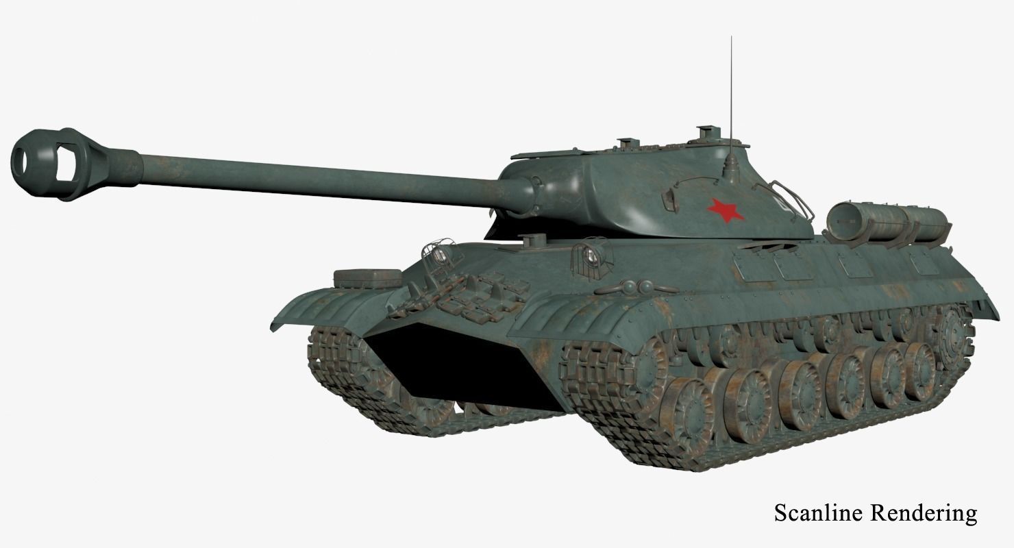 Tank IS 3M Vray 3D model_27