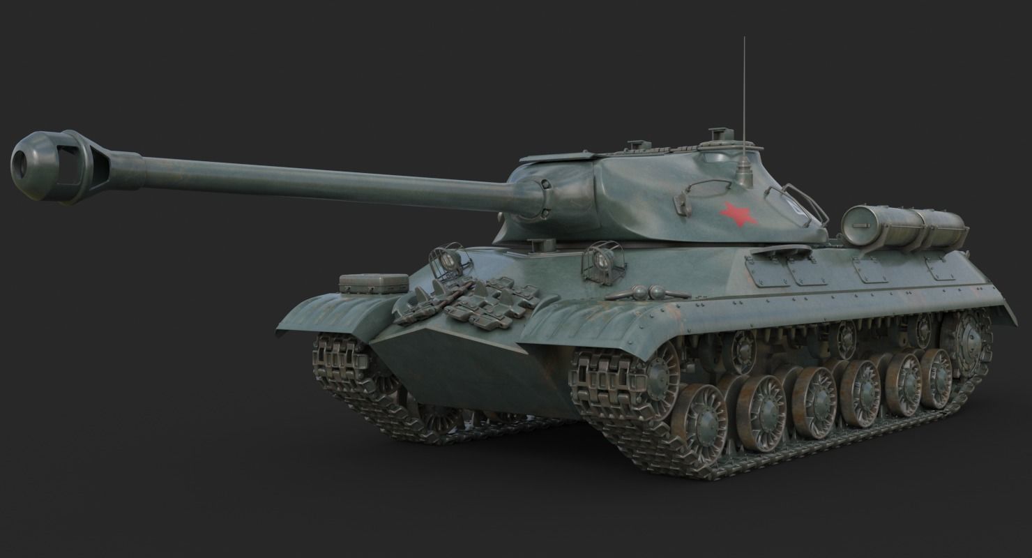 Tank IS 3M Vray 3D model_3