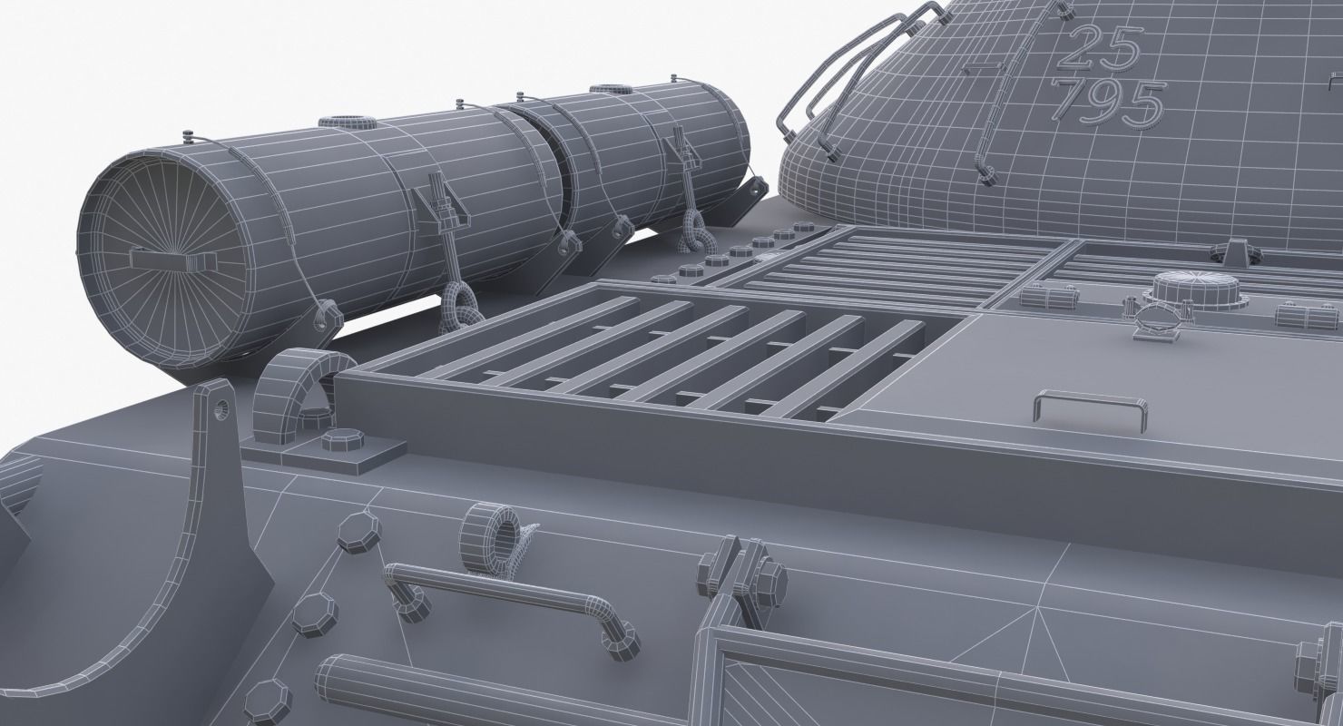 Tank IS 3M Mental Ray 3D model_23