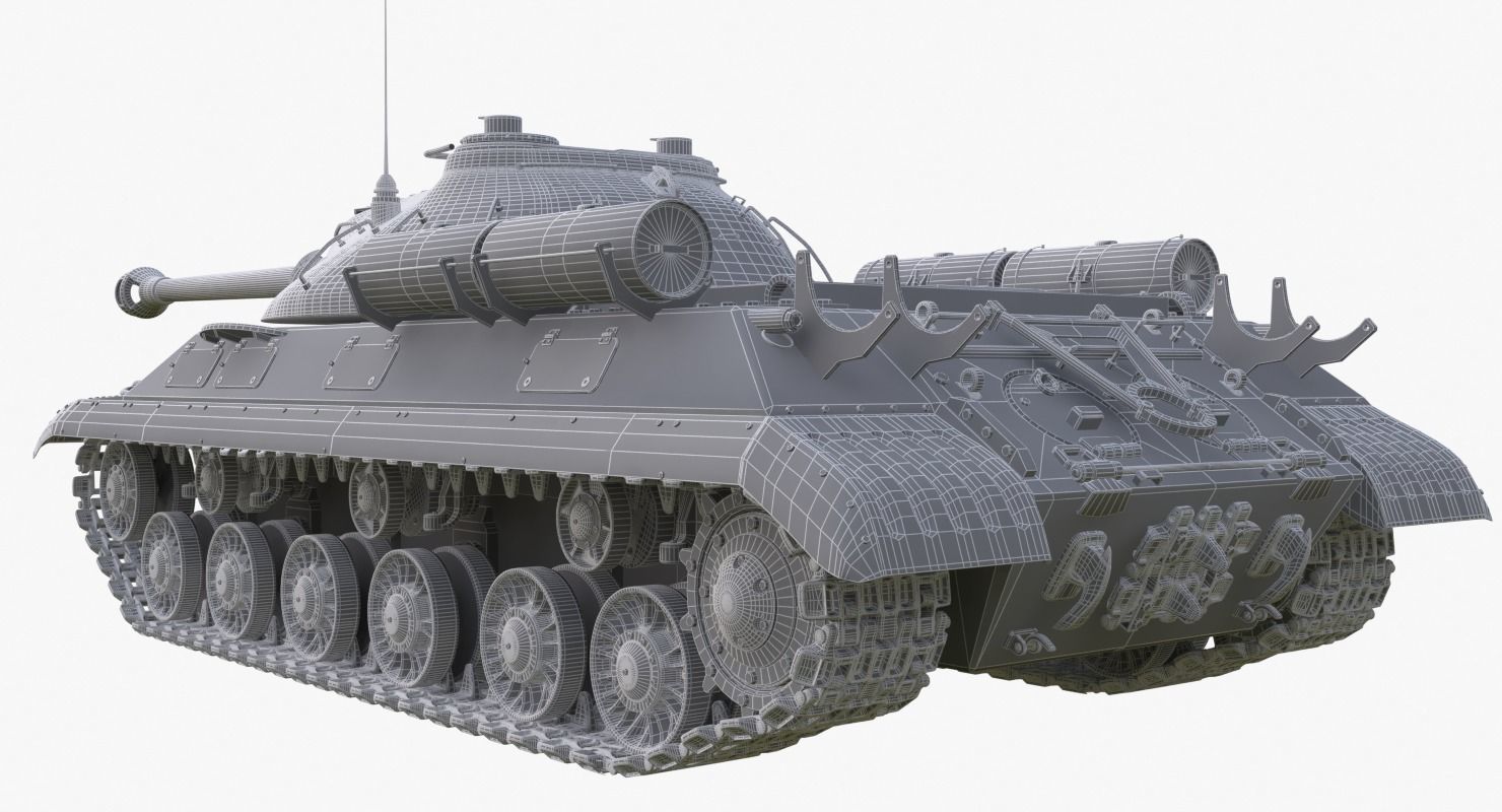 Tank IS 3M Mental Ray 3D model_20