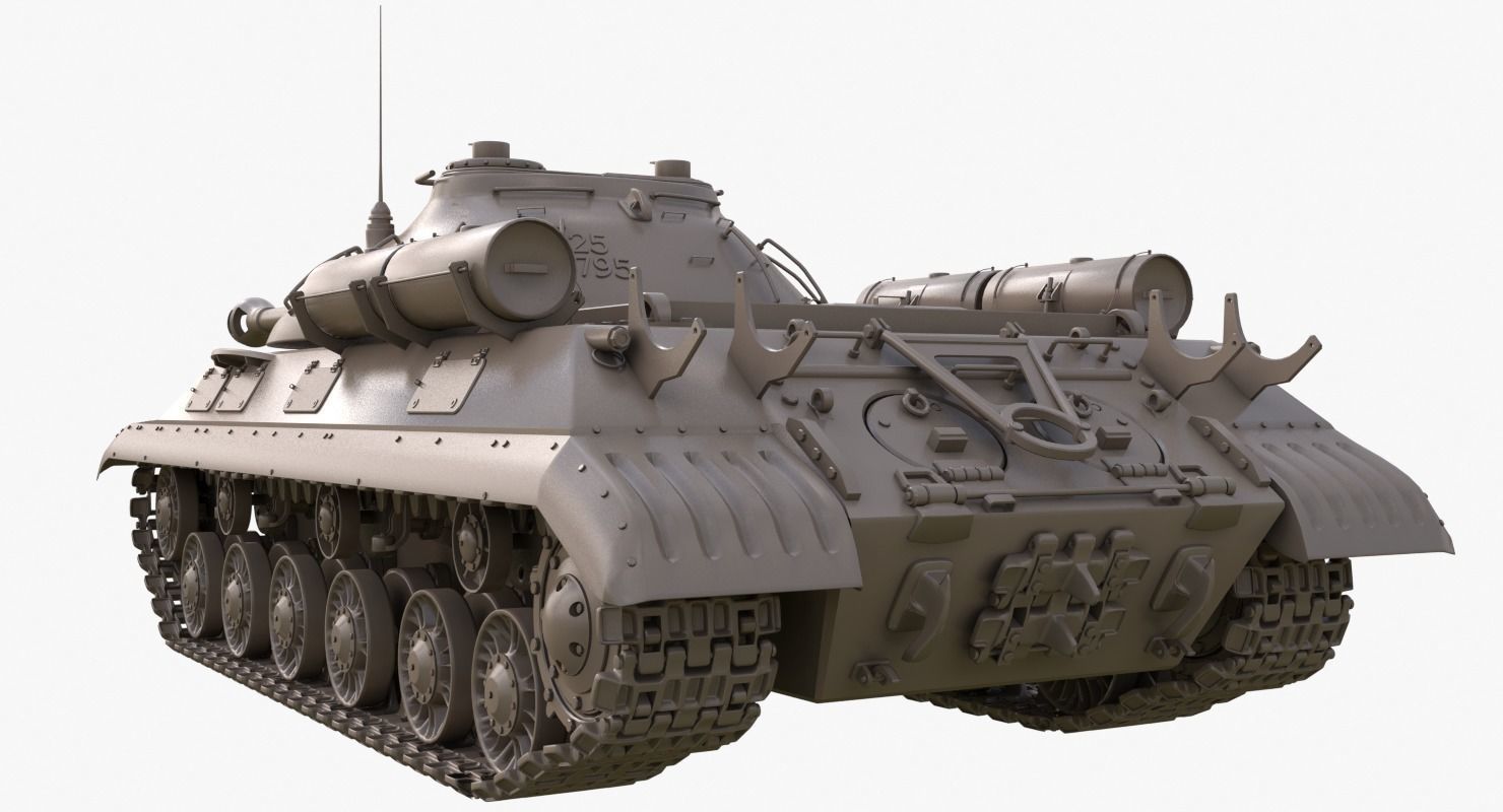 Tank IS 3M Mental Ray 3D model_31