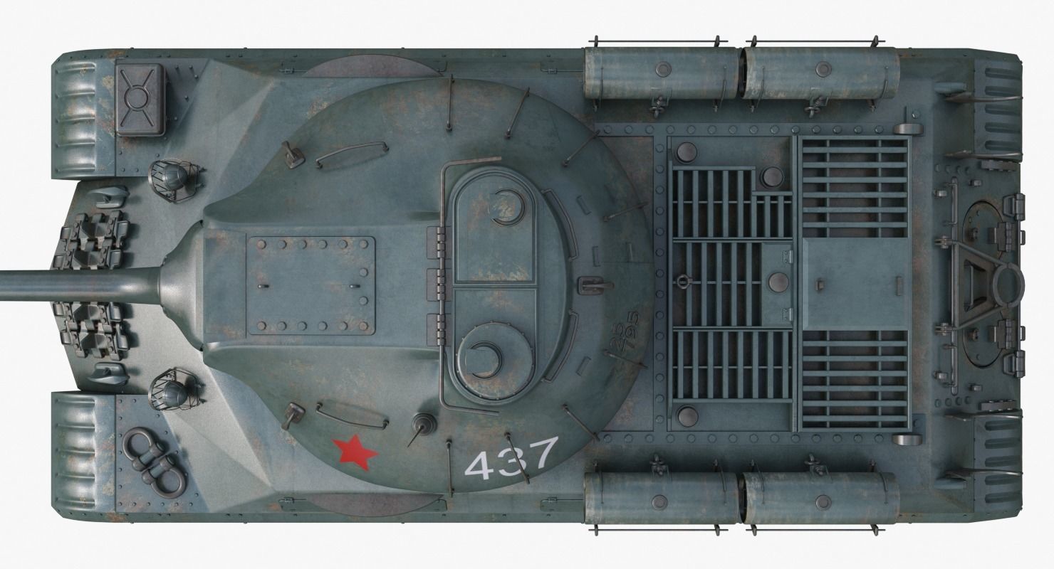 Tank IS 3M Mental Ray 3D model_10