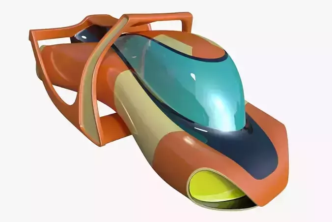 Hover jet car 3D model