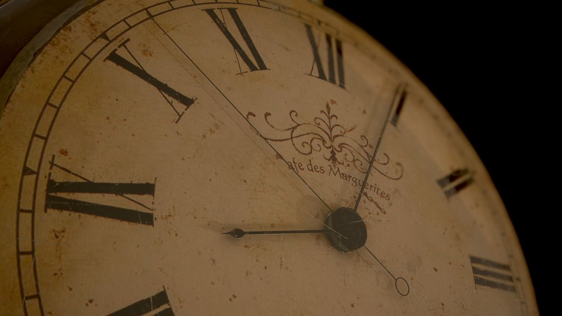 VINTAGE WATCH Low-poly 3D model_2