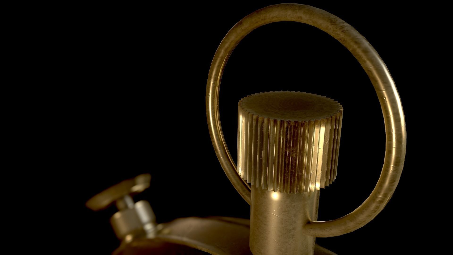 VINTAGE WATCH Low-poly 3D model_3