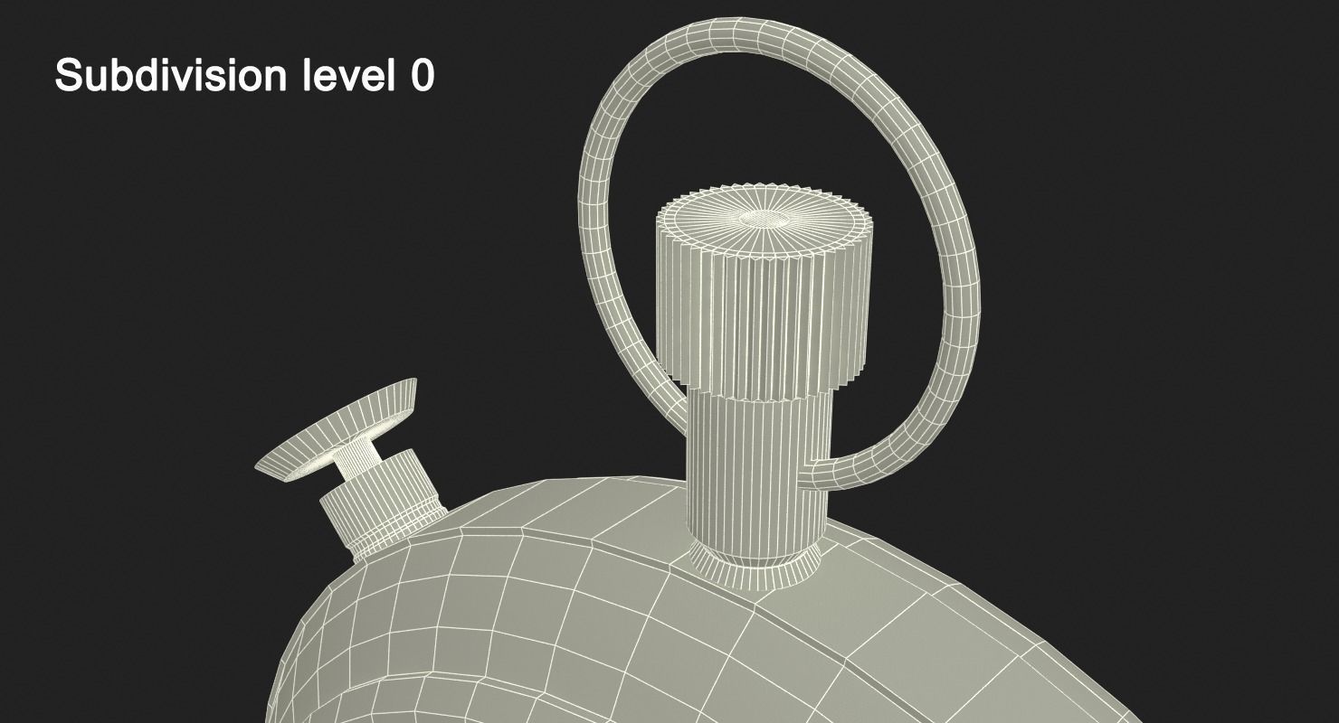 VINTAGE WATCH Low-poly 3D model_7