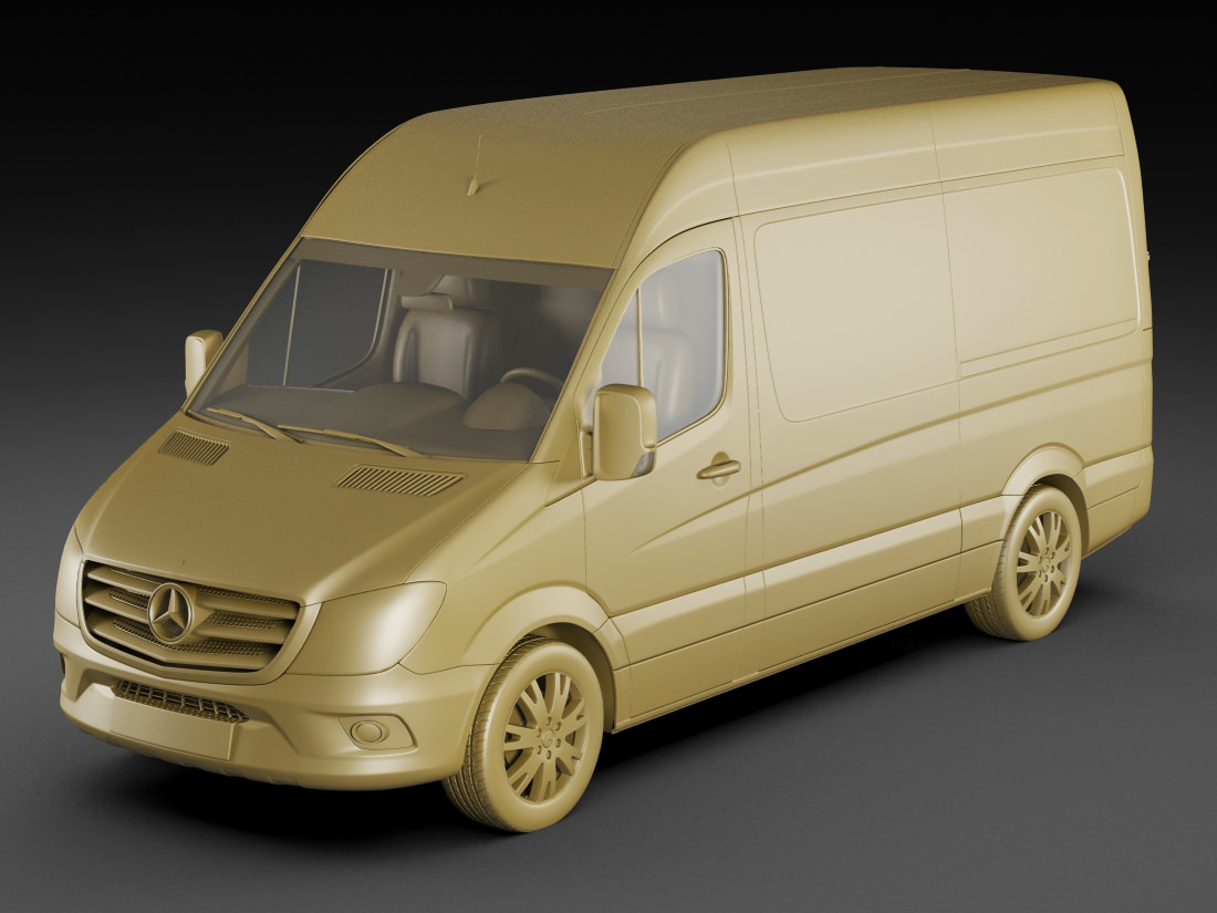Mercedes Sprinter 2014 High and Superhigh 3D model_28