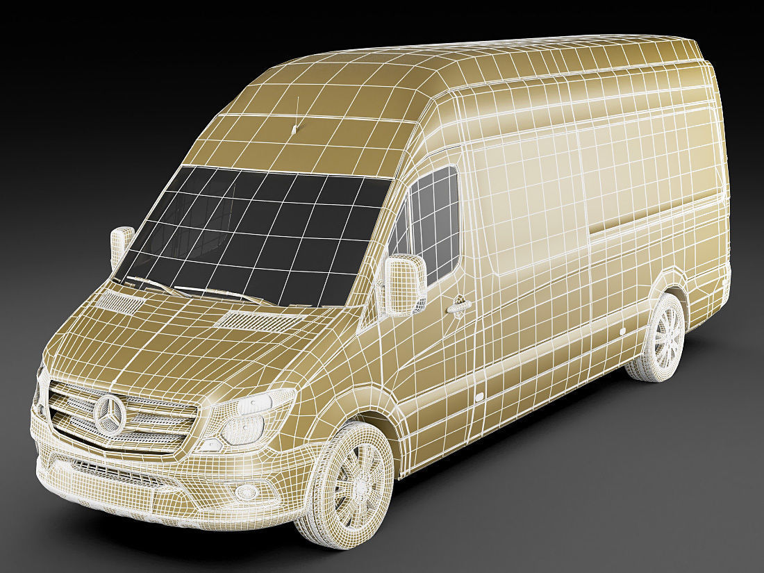 Mercedes Sprinter 2014 High and Superhigh 3D model_37