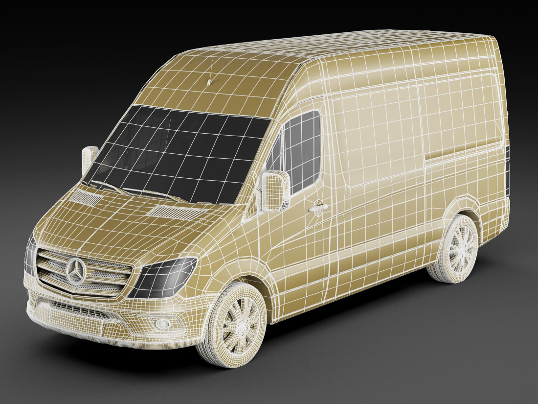 Mercedes Sprinter 2014 High and Superhigh 3D model_34
