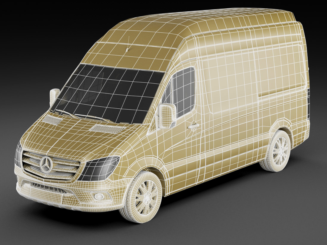 Mercedes Sprinter 2014 High and Superhigh 3D model_35