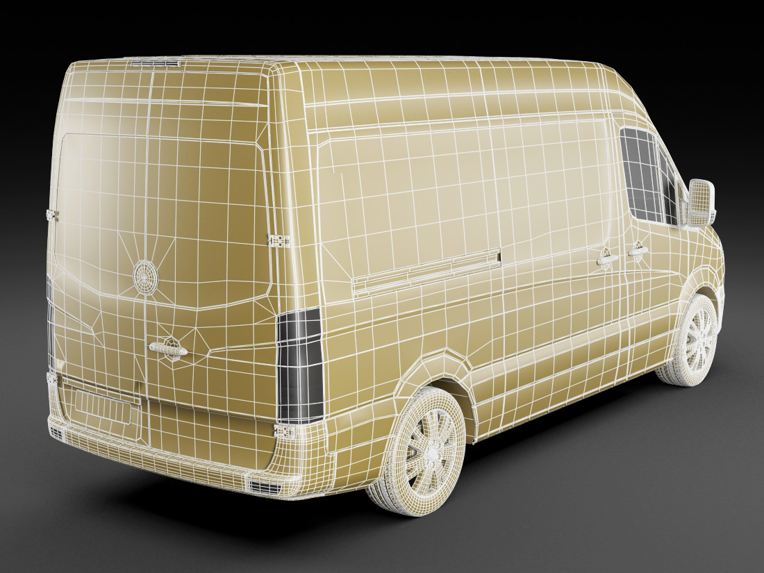 Mercedes Sprinter 2014 High and Superhigh 3D model_38