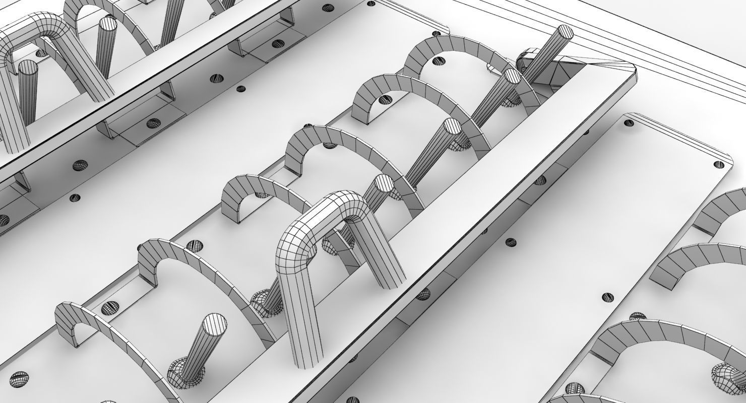 Mi-8MT Mi-17MT Right Circuit Breaker Console English Low-poly 3D model_13