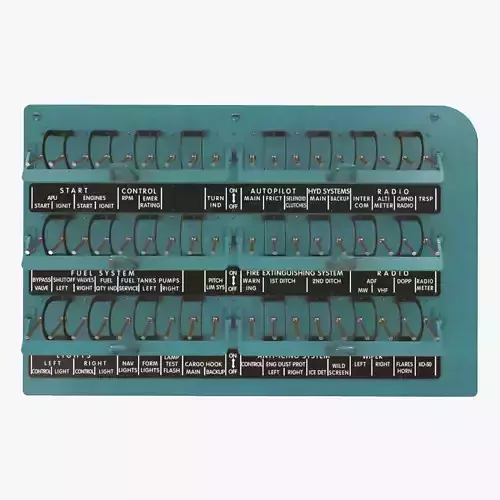 Mi-8MT Mi-17MT Right Circuit Breaker Console English