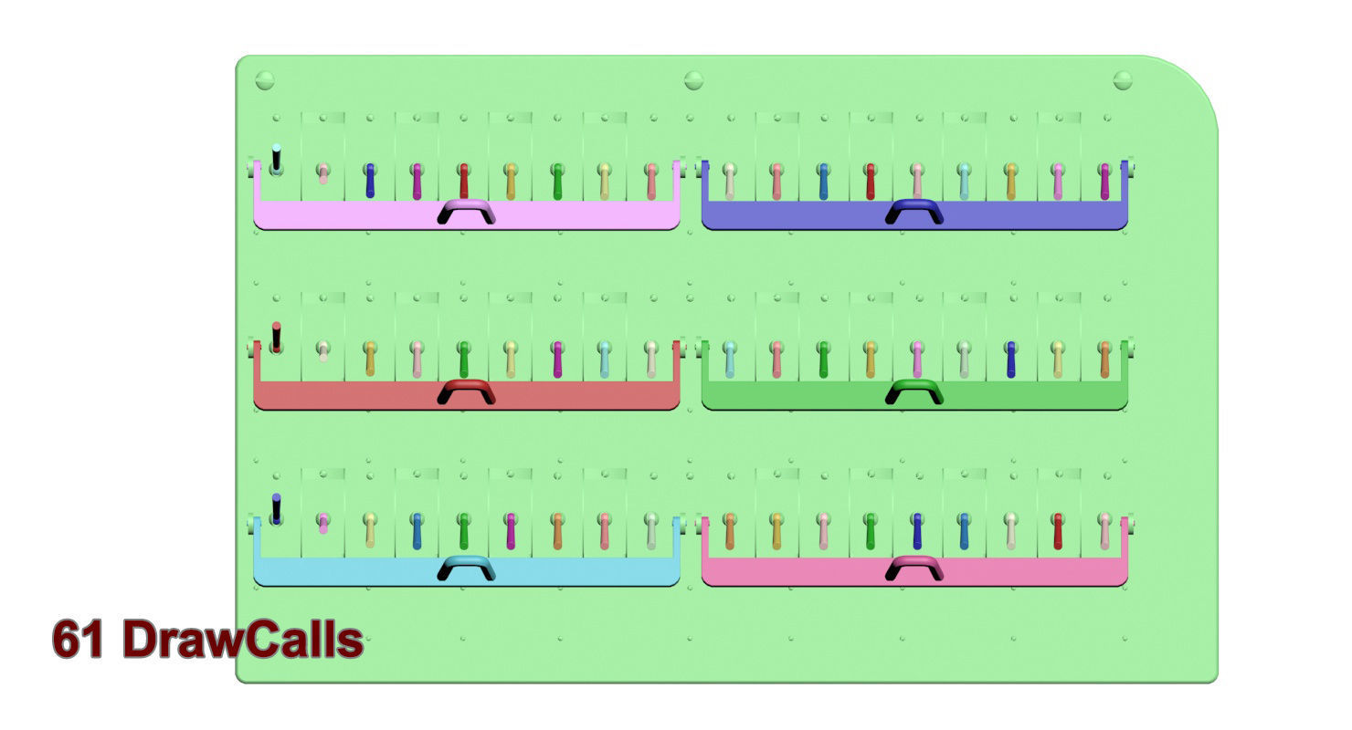 Mi-8MT Mi-17MT Right Circuit Breaker Console English Low-poly 3D model_27
