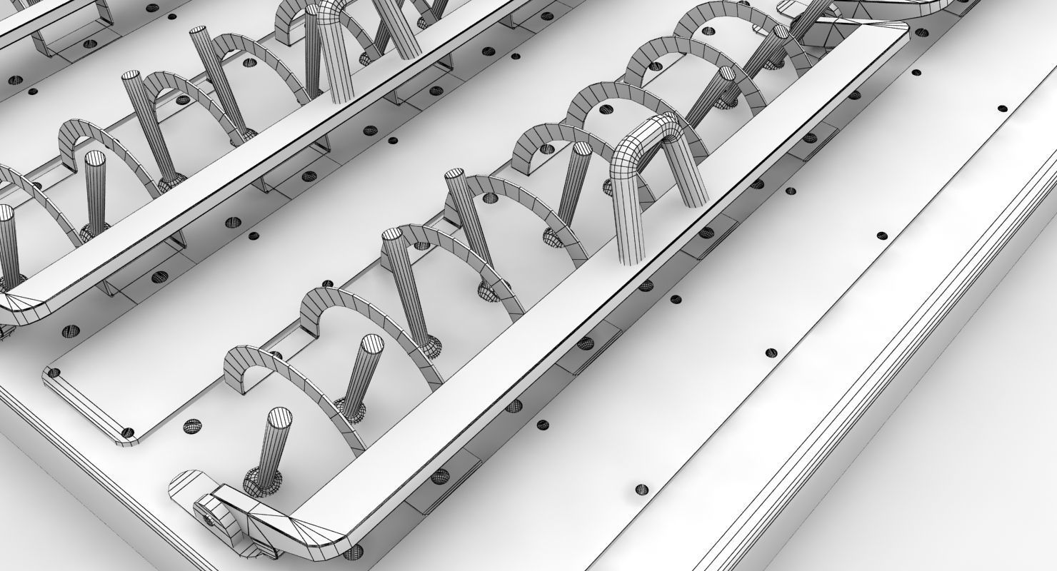 Mi-8MT Mi-17MT Right Circuit Breaker Console English Low-poly 3D model_12
