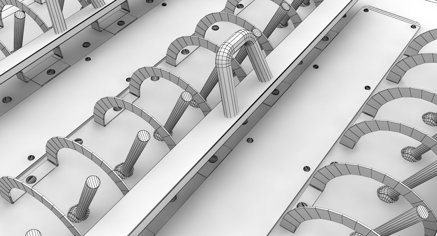 Mi-8MT Mi-17MT Right Circuit Breaker Console English Low-poly 3D model_15