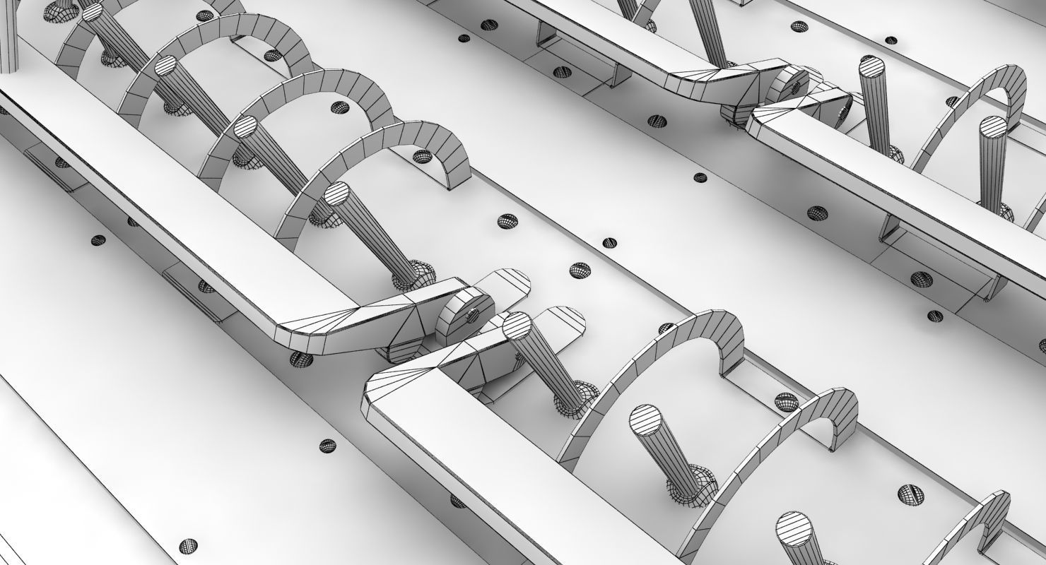 Mi-8MT Mi-17MT Right Circuit Breaker Console Russian Low-poly 3D model_14