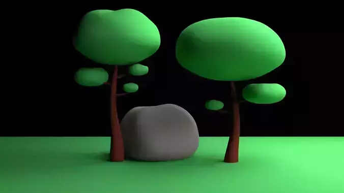Tree Low-poly Simple 3D print model