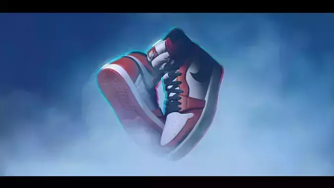 Nike AirJordan One  3D model