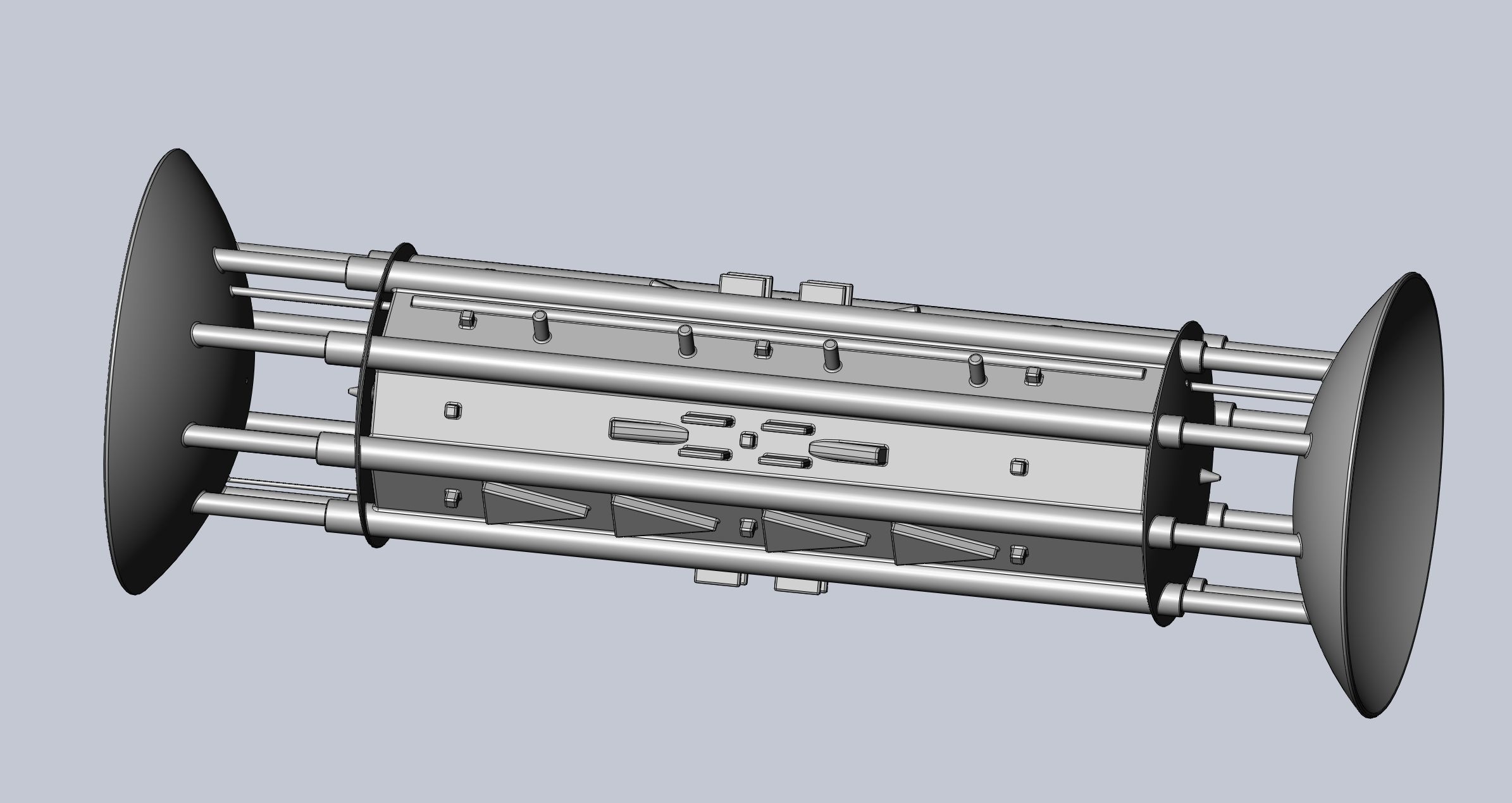 Orion Drive Two Ended Interstellar Ship Concept 3D print model_22