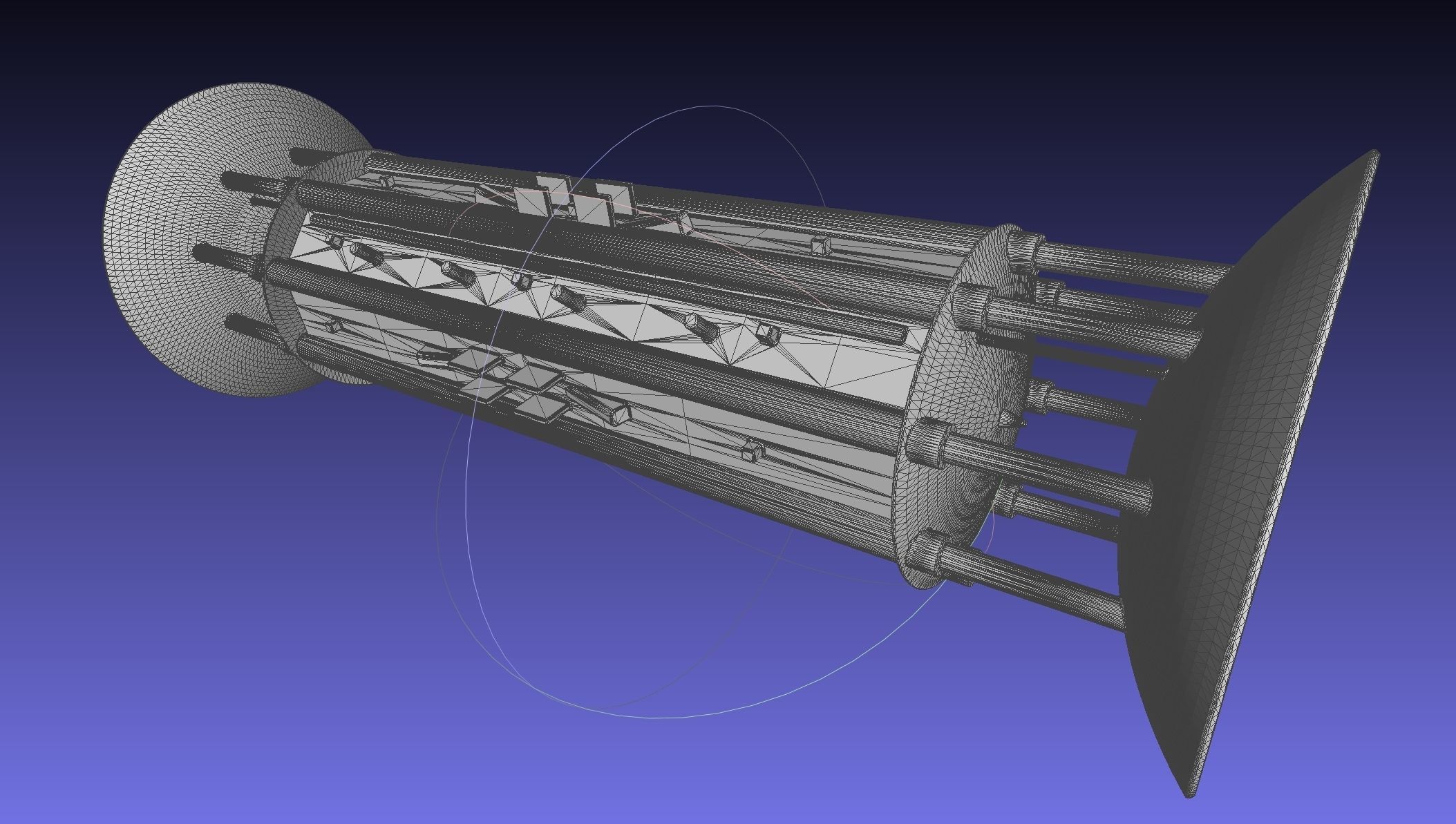 Orion Drive Two Ended Interstellar Ship Concept 3D print model_19