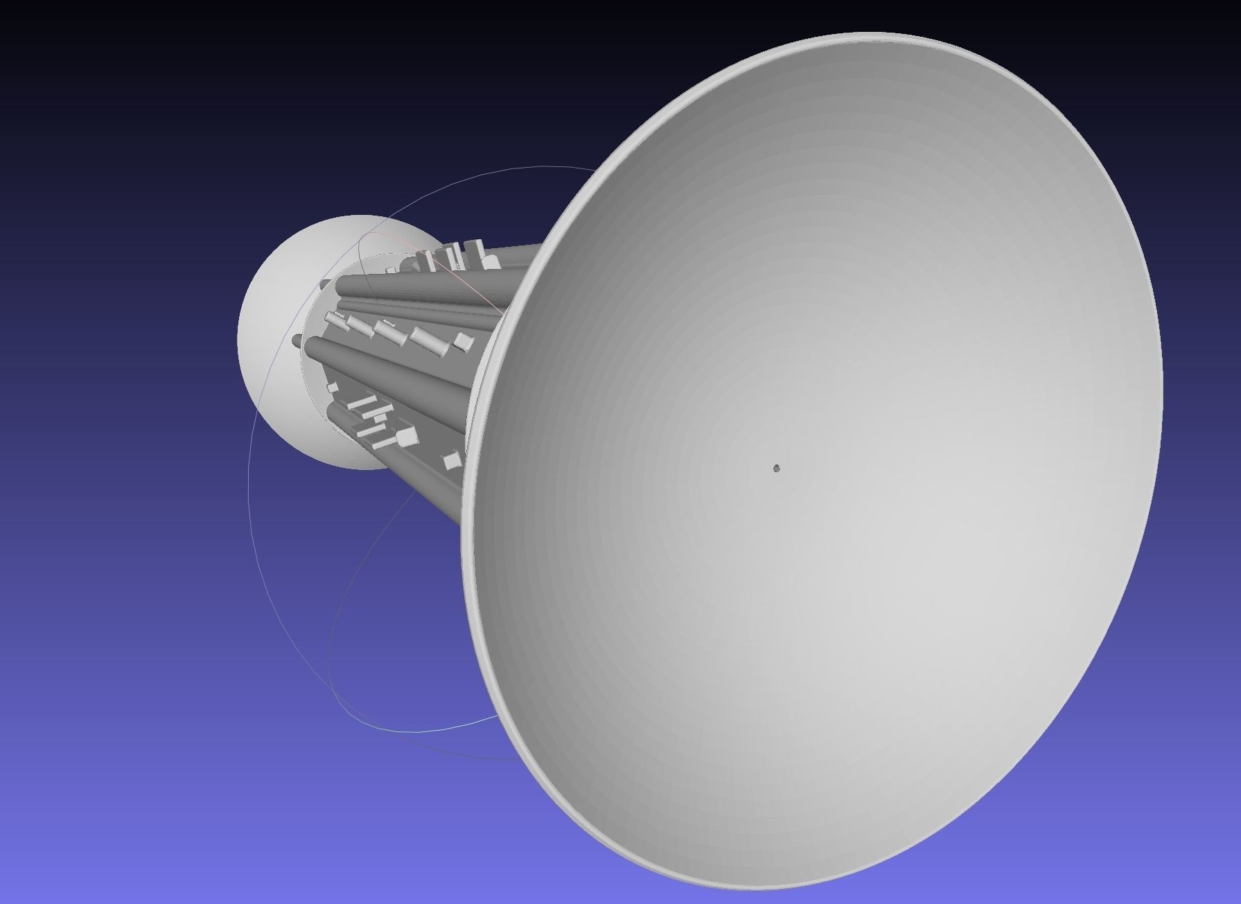 Orion Drive Two Ended Interstellar Ship Concept 3D print model_20