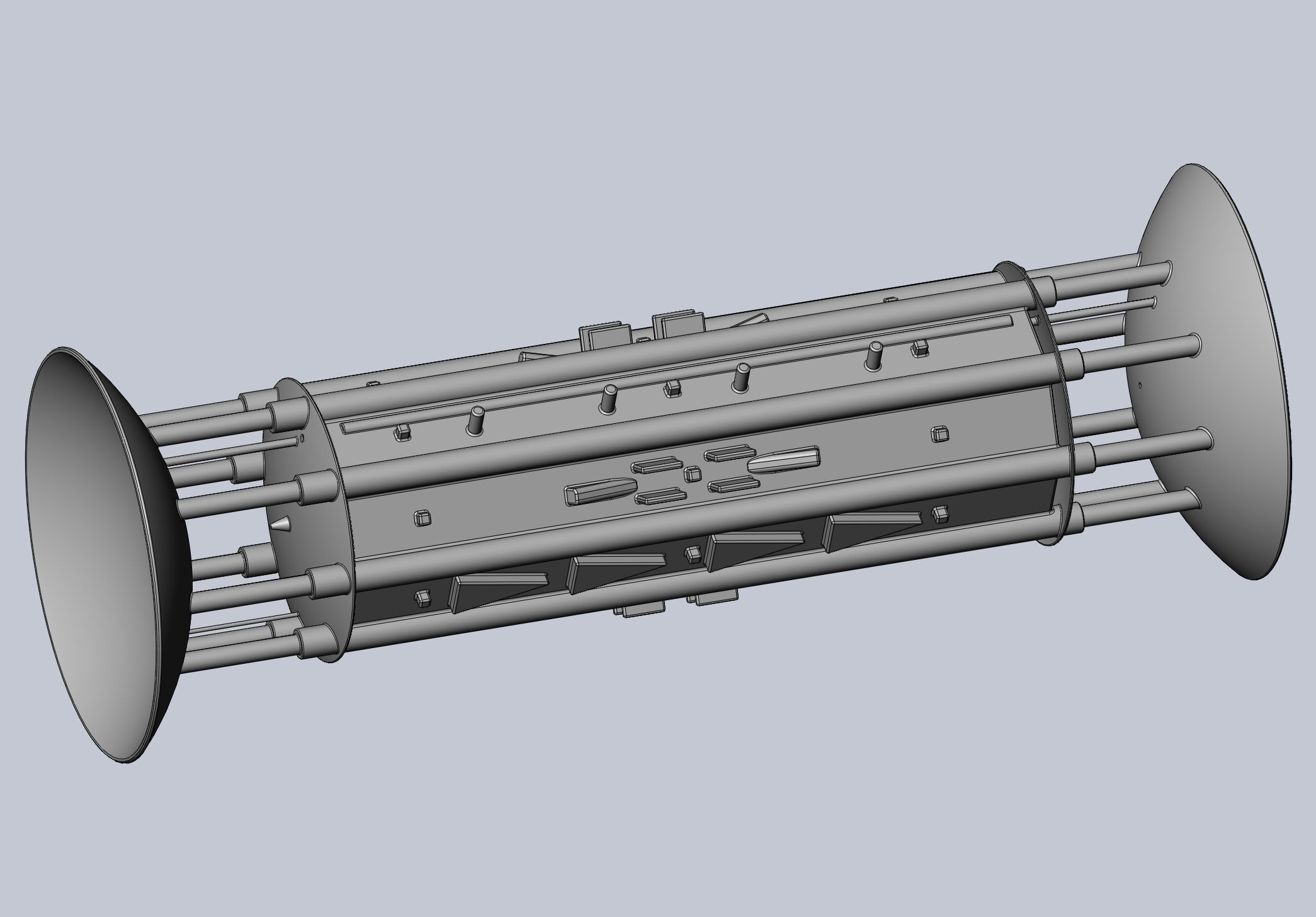 Orion Drive Two Ended Interstellar Ship Concept 3D print model_10
