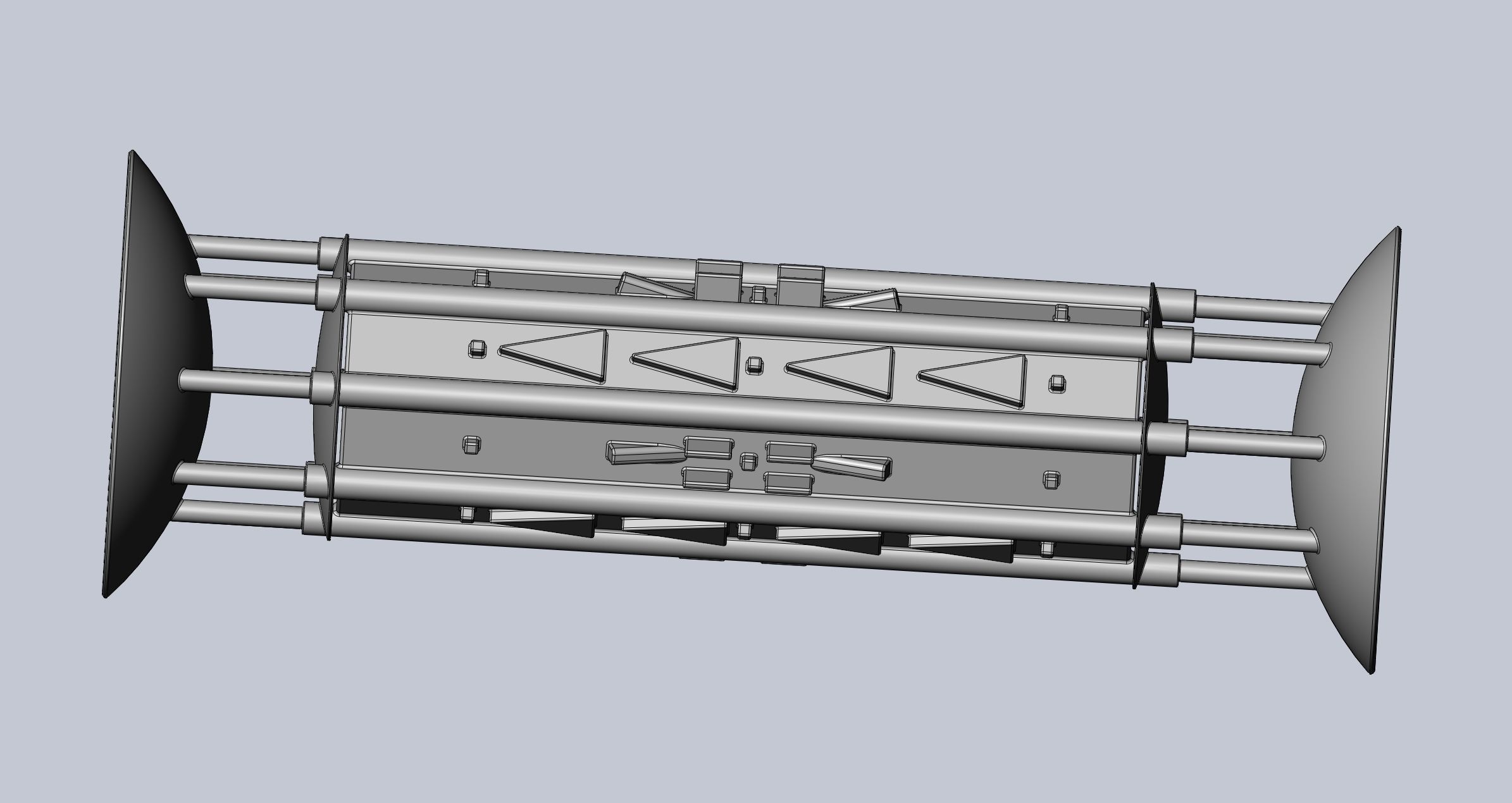 Orion Drive Two Ended Interstellar Ship Concept 3D print model_6