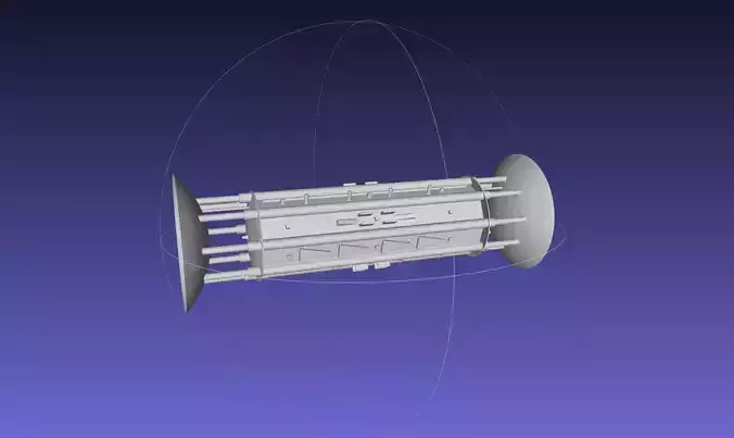 Orion Drive Two Ended Interstellar Ship Concept 3D print model