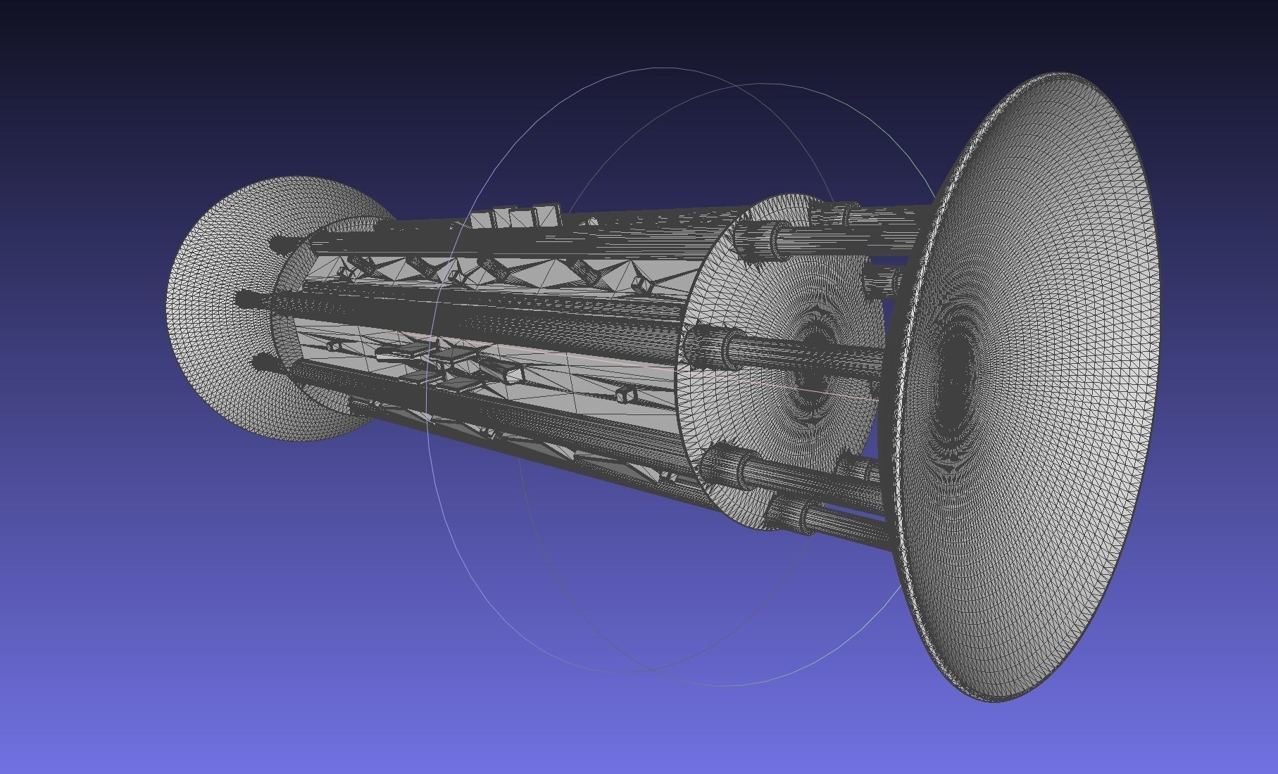 Orion Drive Two Ended Interstellar Ship Concept 3D print model_3
