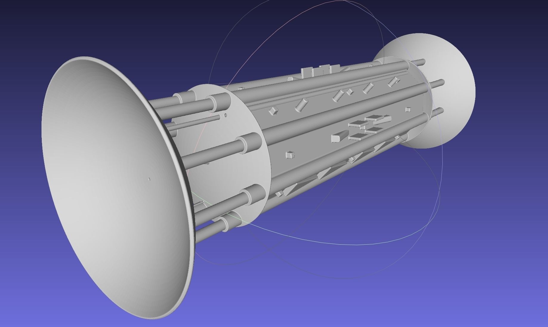 Orion Drive Two Ended Interstellar Ship Concept 3D print model_13