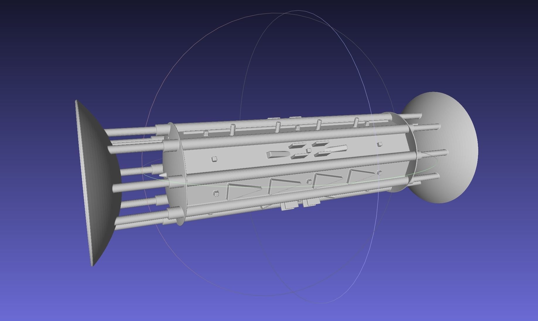 Orion Drive Two Ended Interstellar Ship Concept 3D print model_11