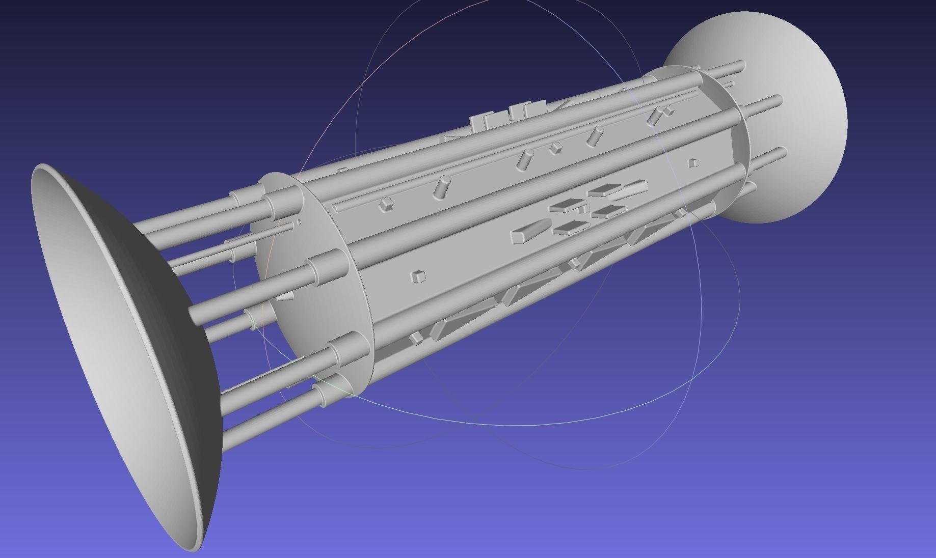 Orion Drive Two Ended Interstellar Ship Concept 3D print model_16