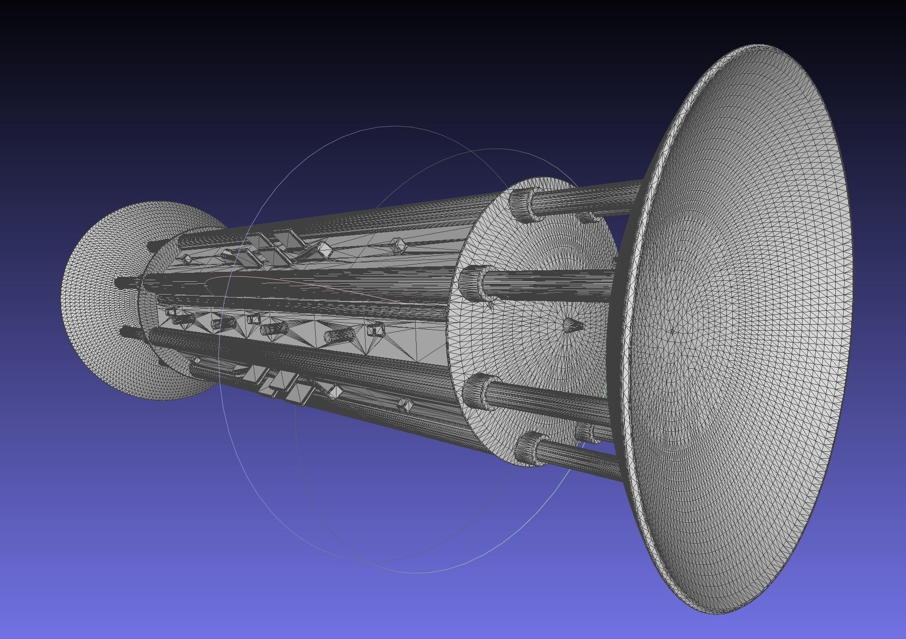 Orion Drive Two Ended Interstellar Ship Concept 3D print model_18