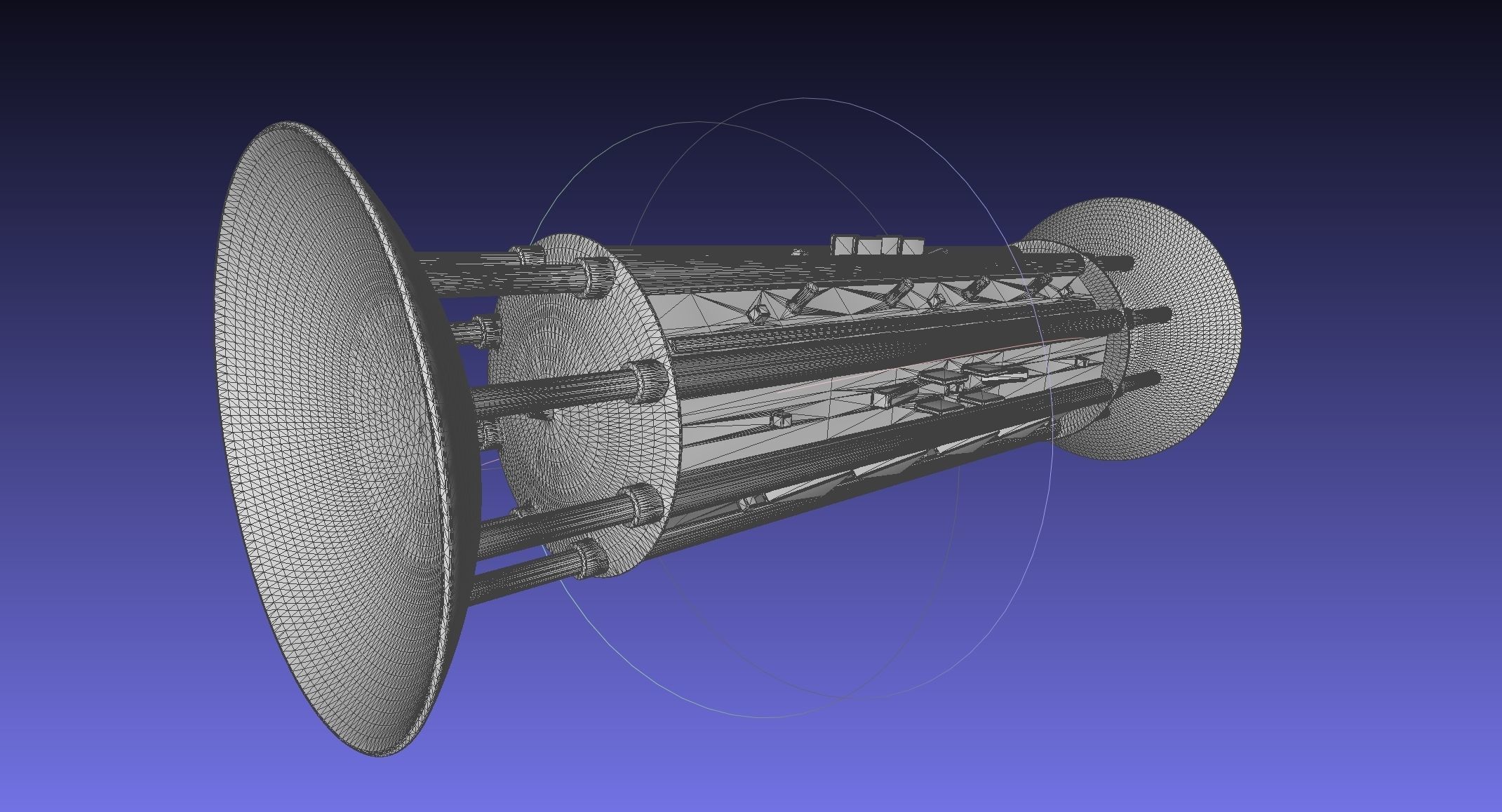 Orion Drive Two Ended Interstellar Ship Concept 3D print model_2