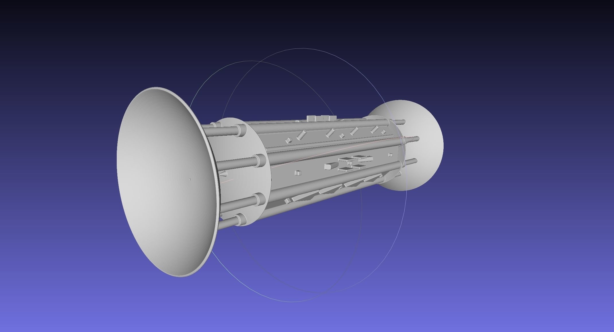 Orion Drive Two Ended Interstellar Ship Concept 3D print model_17