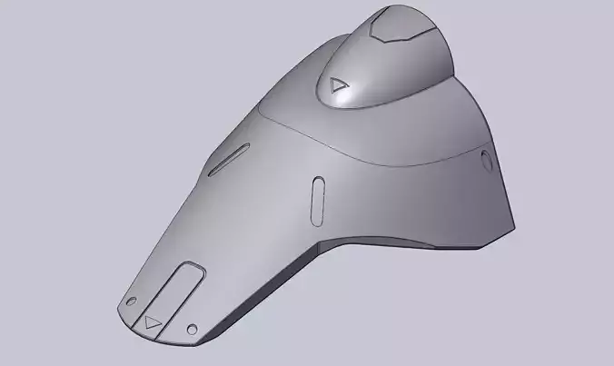 Overwatch Brigitte Left Leg Armor 3D print model