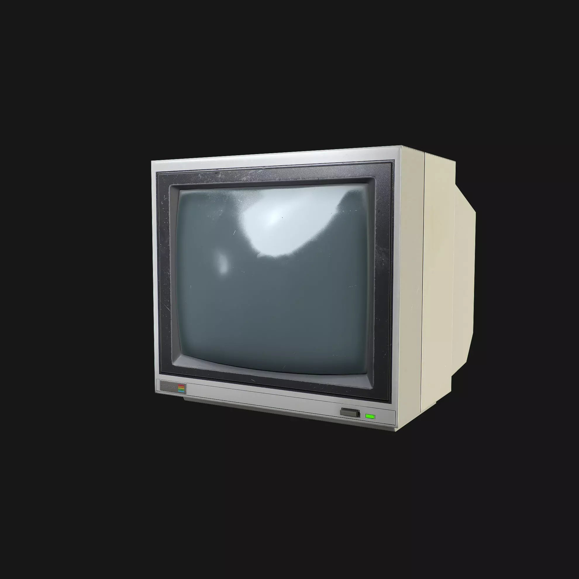 CCTV Monitor 02 Low-poly 3D model_0