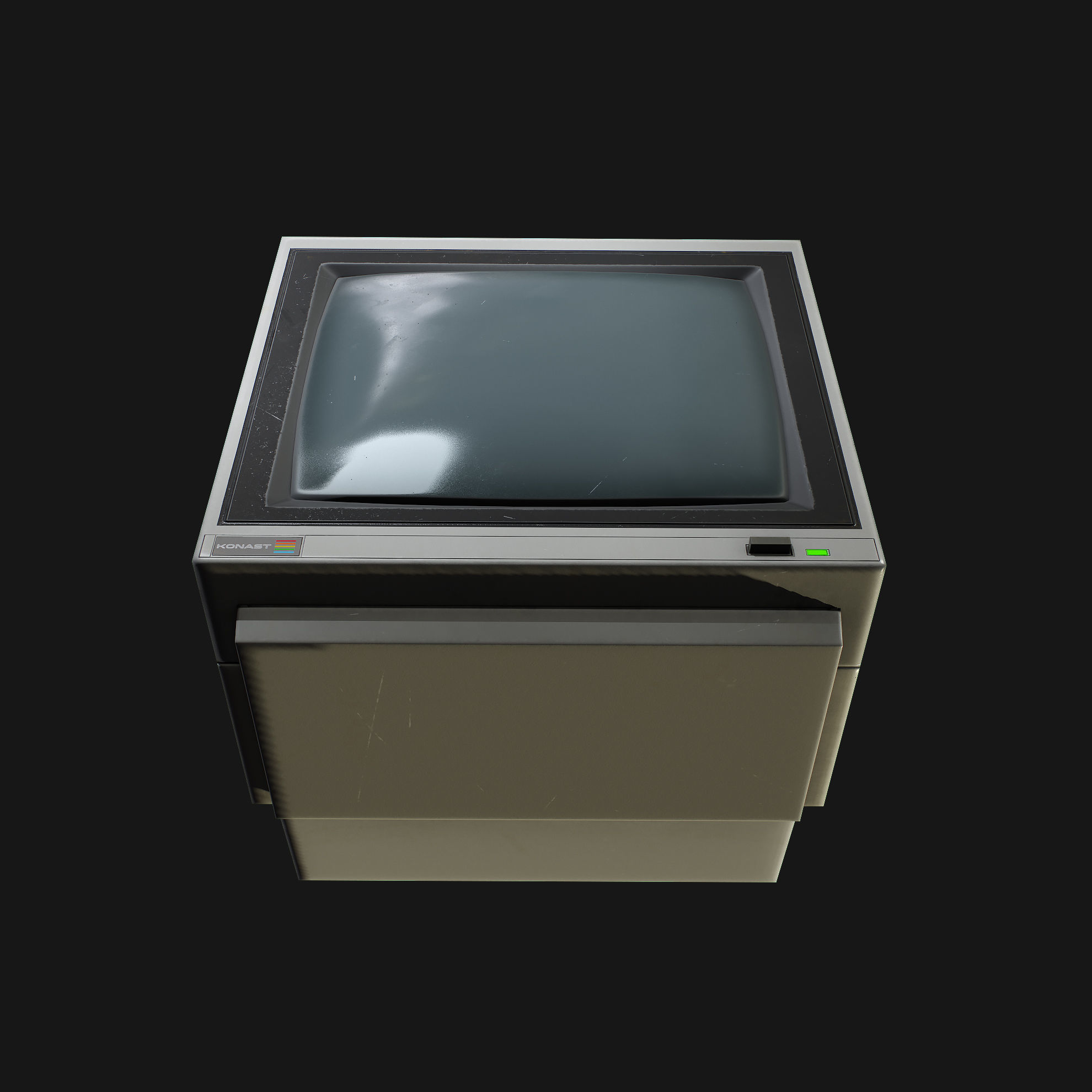 CCTV Monitor 02 Low-poly 3D model_3