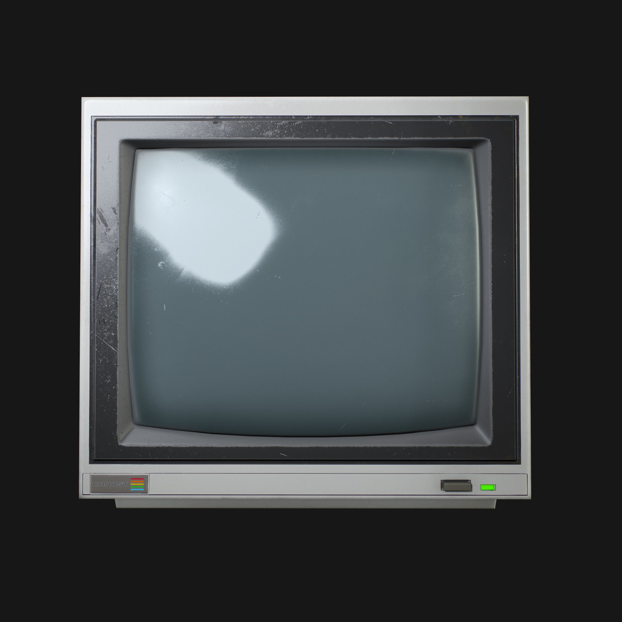 CCTV Monitor 02 Low-poly 3D model_1