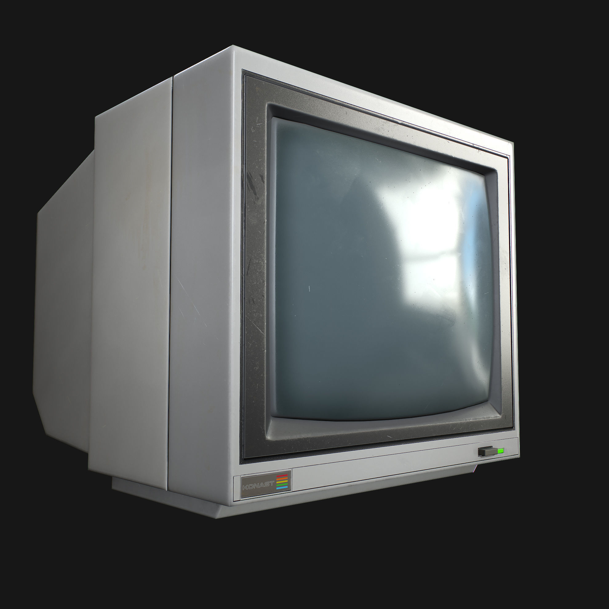 CCTV Monitor 02 Low-poly 3D model_5