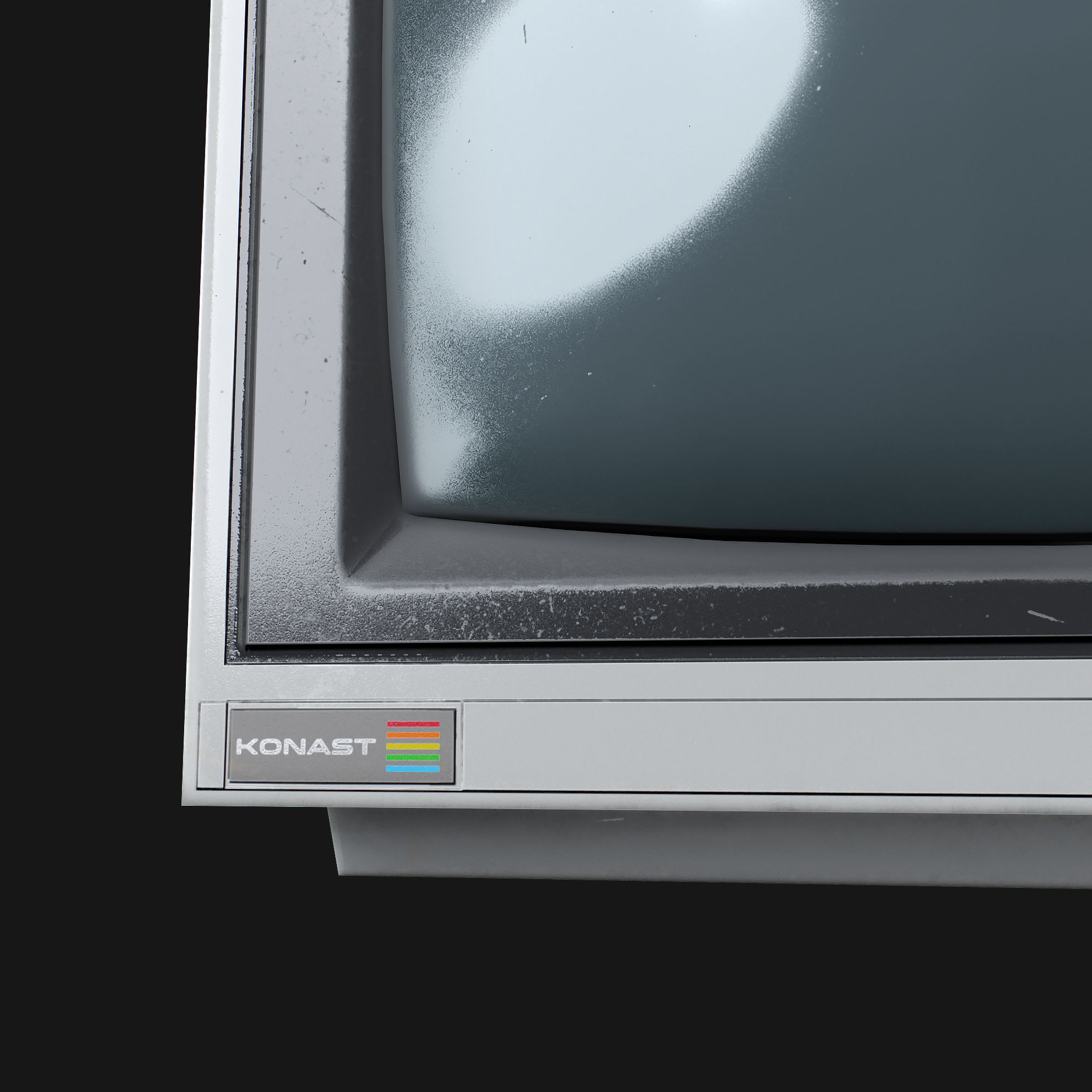 CCTV Monitor 02 Low-poly 3D model_10