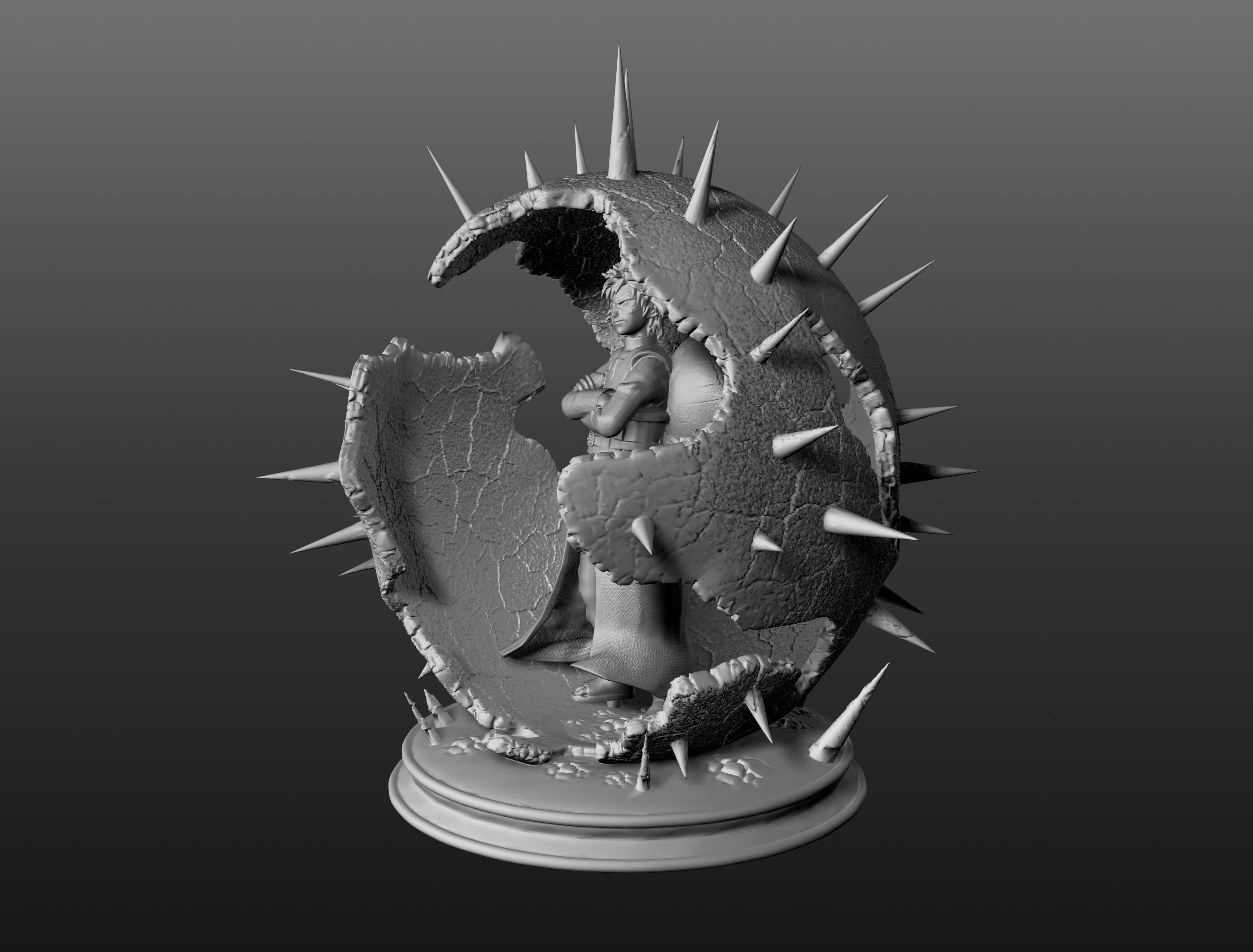 gaara del desierto de naruto 3D print model_2