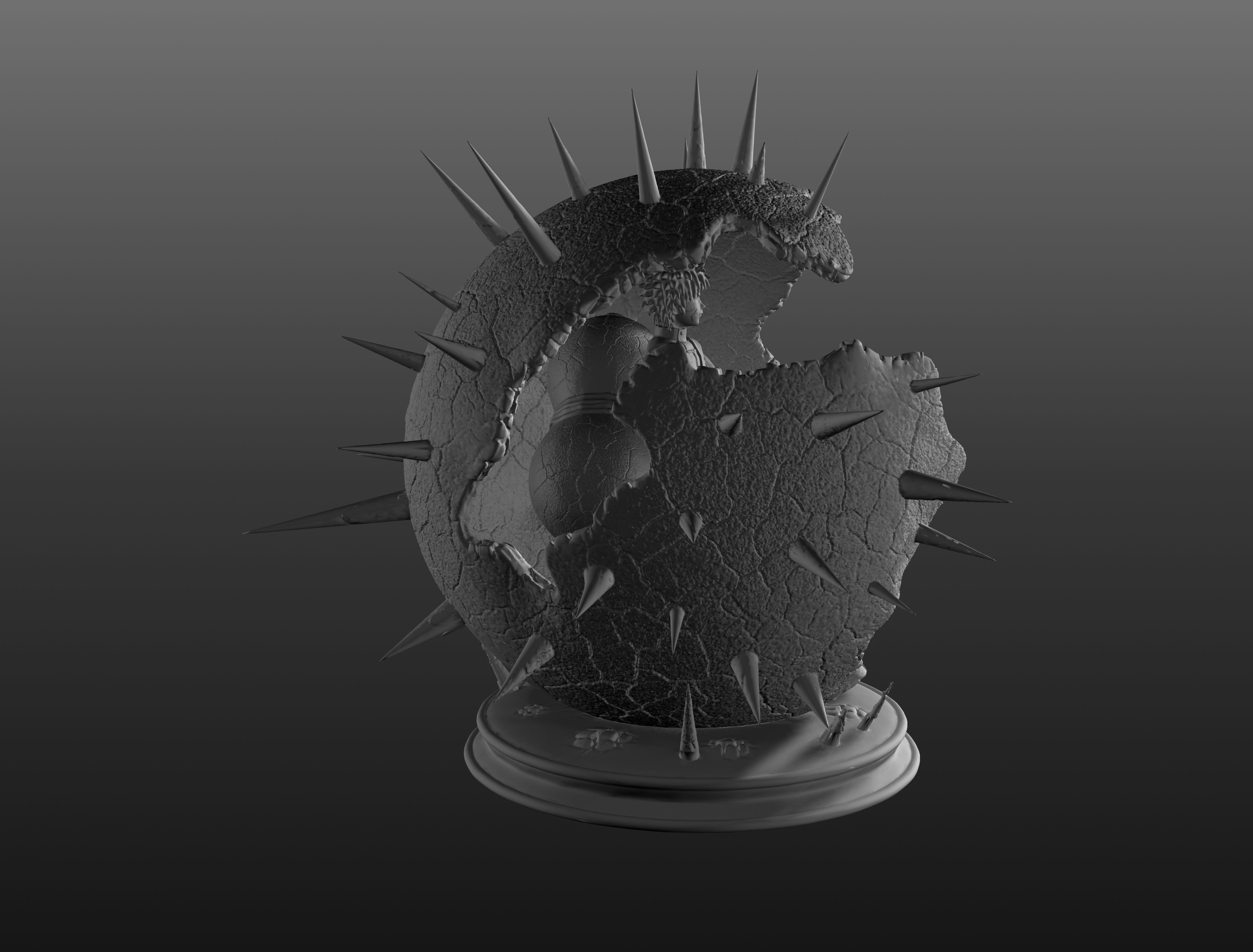 gaara del desierto de naruto 3D print model_14