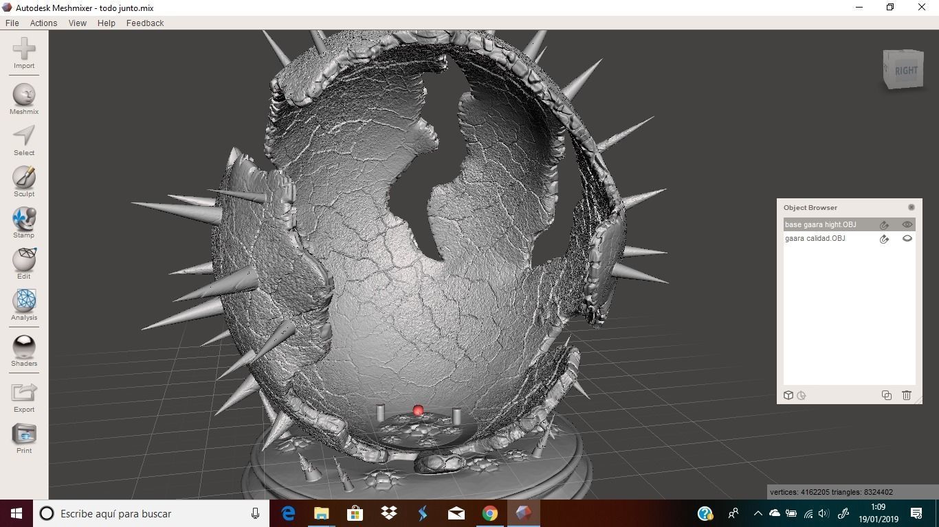 gaara del desierto de naruto 3D print model_6