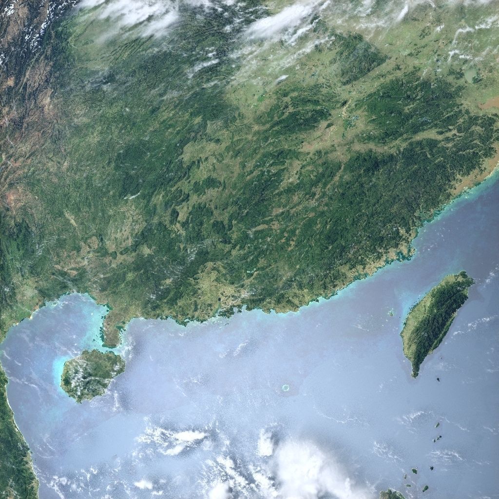 Earth in April 3D model_8