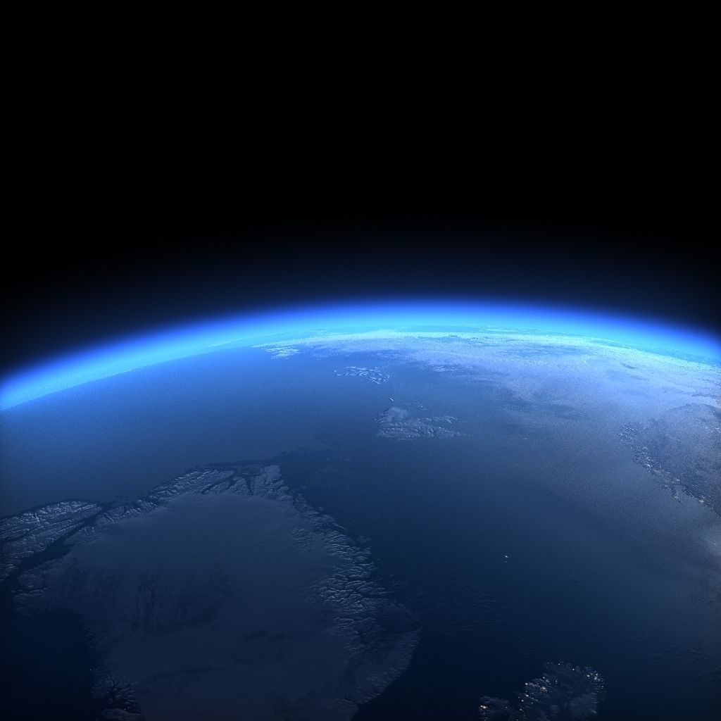 Earth in April 3D model_7