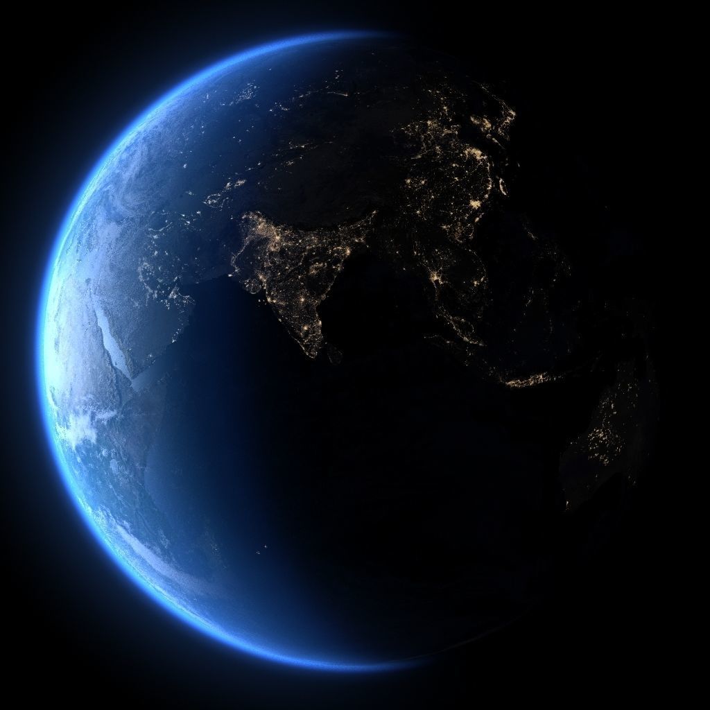 Earth in April 3D model_1